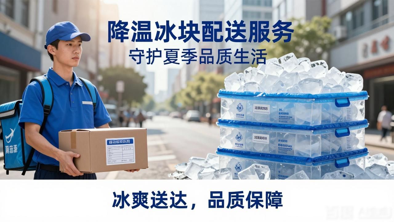降温冰块配送服务 守护宝安区夏季品质生活